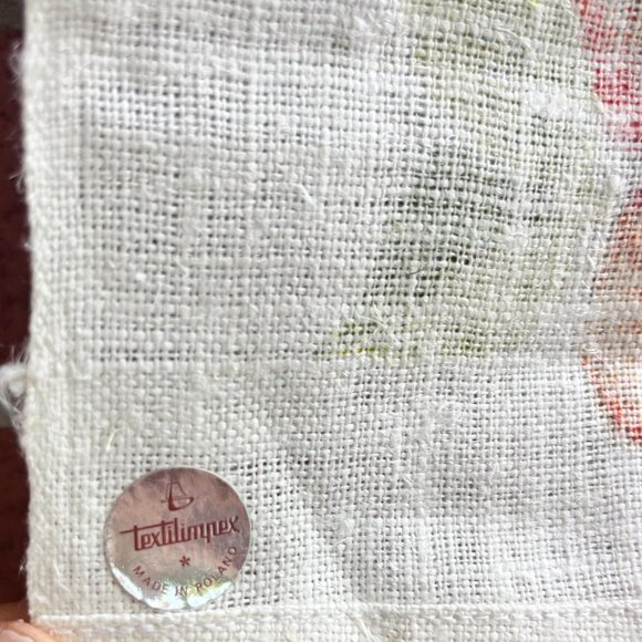 1984 Vintage Tea Towel - Floral and Fruit Motif - 100% linen - Made in Poland - Picture 5 of 5